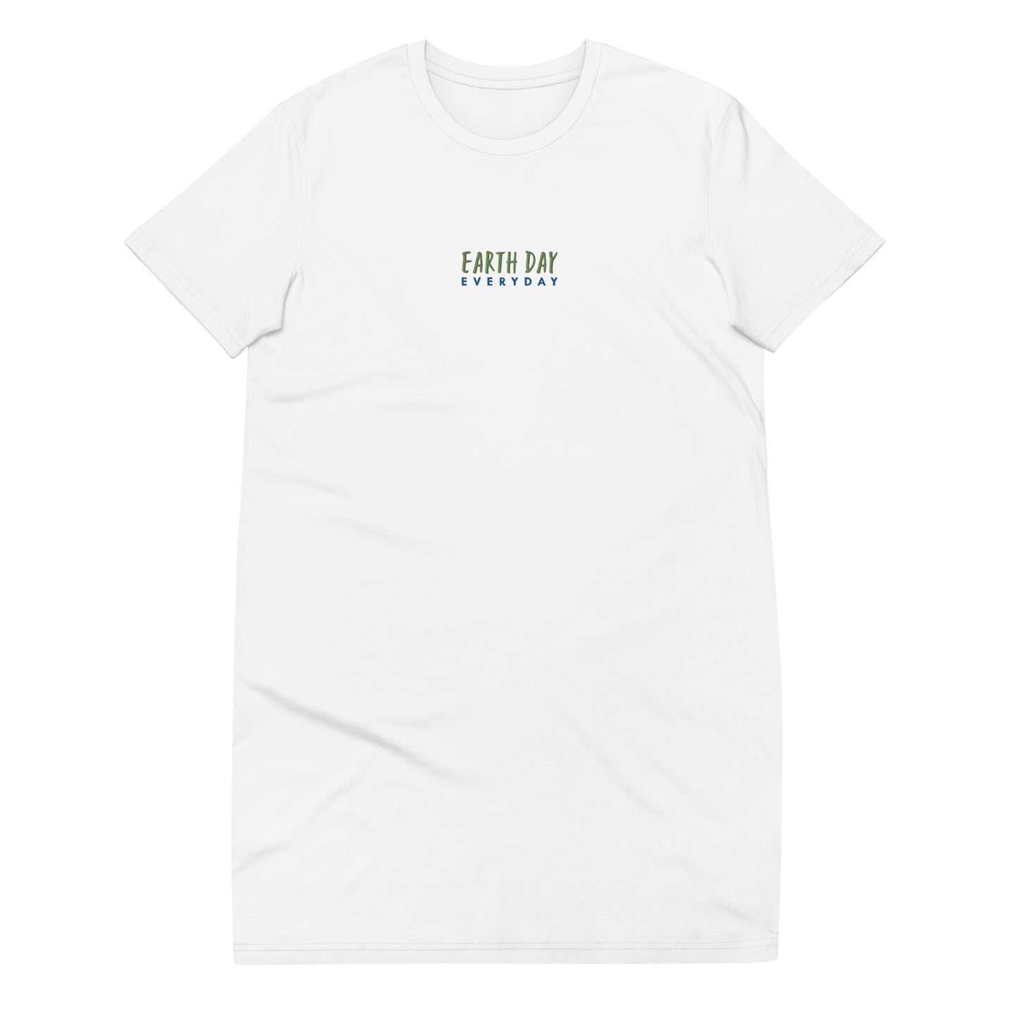 Vestido camiseta de algodón orgánico"Earth day everyday"