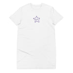 Vestido camiseta de algodón orgánico"estrella"