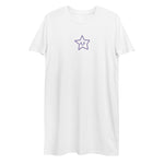 Vestido camiseta de algodón orgánico"estrella"