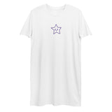 Vestido camiseta de algodón orgánico"estrella"