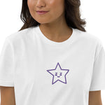 Vestido camiseta de algodón orgánico"estrella"