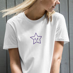 Vestido camiseta de algodón orgánico"estrella"