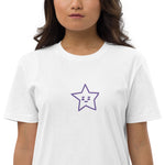 Vestido camiseta de algodón orgánico"estrella"