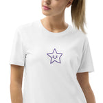 Vestido camiseta de algodón orgánico"estrella"