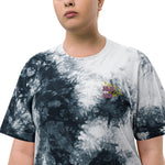 Camiseta oversize con efecto tie dye"logo majesmajo"