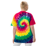 Camiseta oversize con efecto tie dye"logo majesmajo"