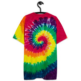 Camiseta oversize con efecto tie dye"logo majesmajo"