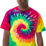 Camiseta oversize con efecto tie dye"logo majesmajo"