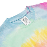 Camiseta oversize con efecto tie dye"logo majesmajo"