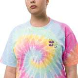 Camiseta oversize con efecto tie dye"logo majesmajo"