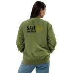 Chaqueta bomber reciclada premium"save the bees"