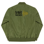 Chaqueta bomber reciclada premium"save the bees"