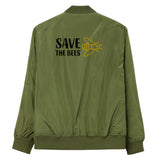 Chaqueta bomber reciclada premium"save the bees"