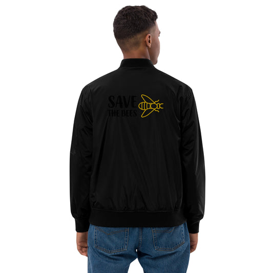 Chaqueta bomber reciclada premium"save the bees"