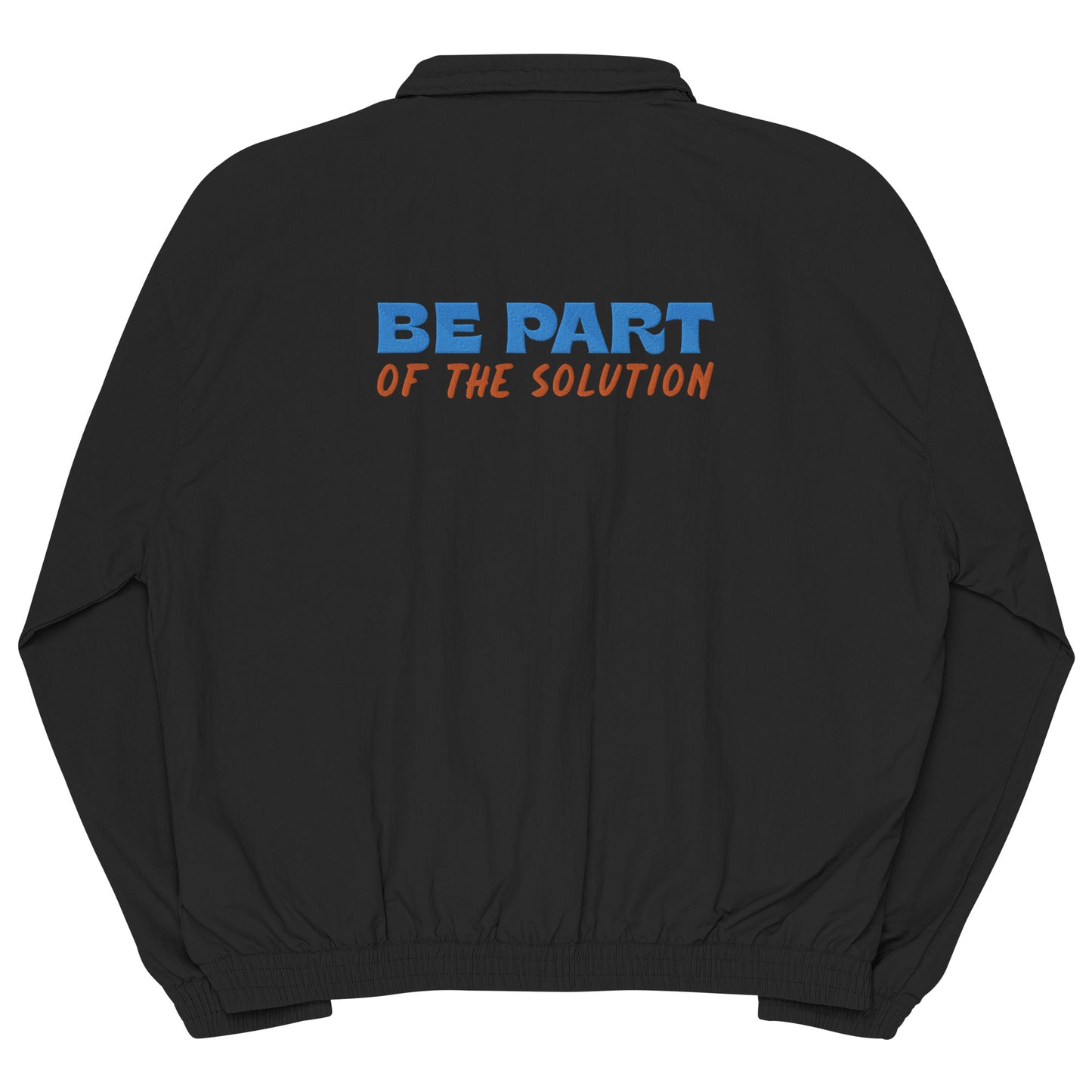 Chaqueta de chándal reciclada"be part of the solution"