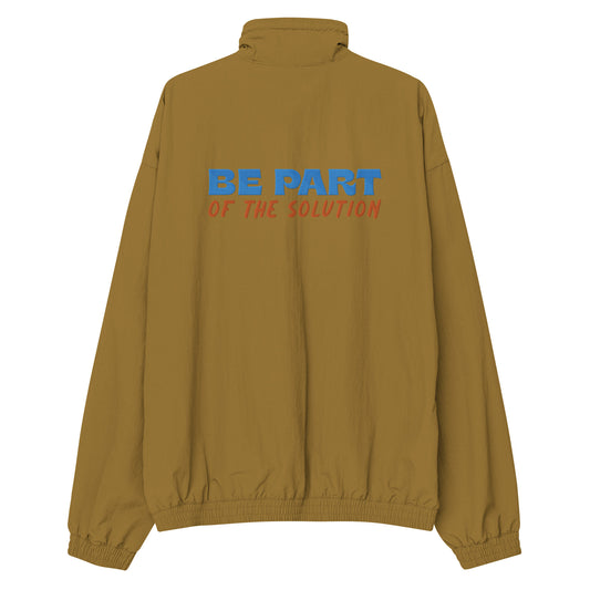 Chaqueta de chándal reciclada"be part of the solution"