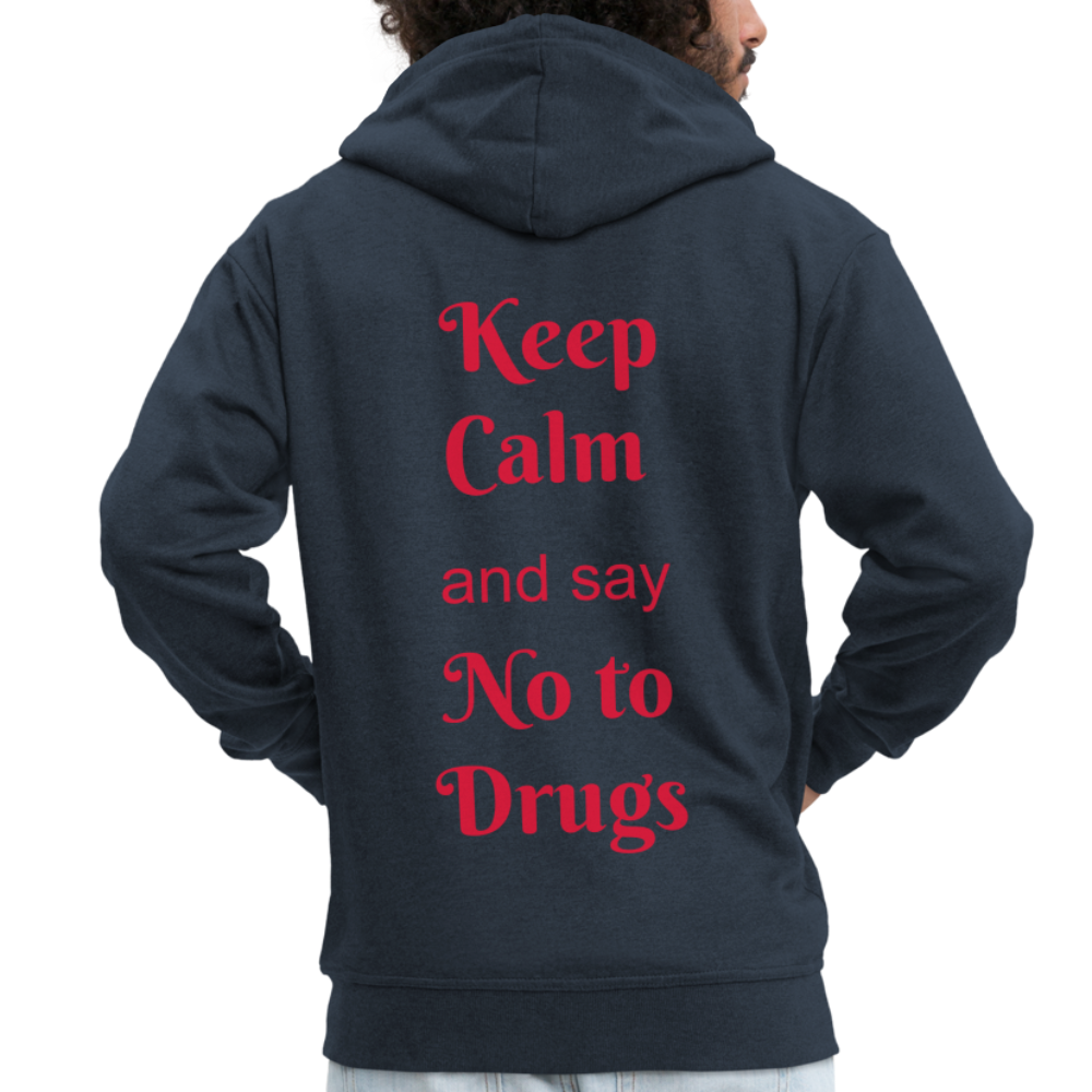 Sudadera no drugs - azul marino