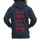 Sudadera no drugs - azul marino