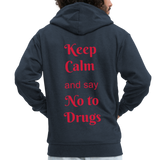 Sudadera no drugs - azul marino