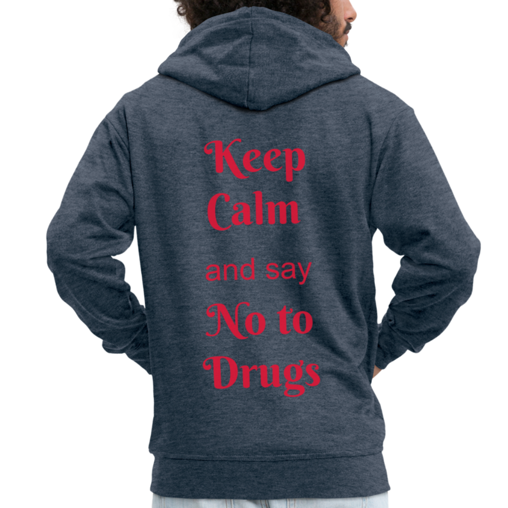 Sudadera no drugs - azul vaquero