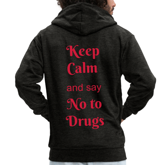 Sudadera no drugs - antracita
