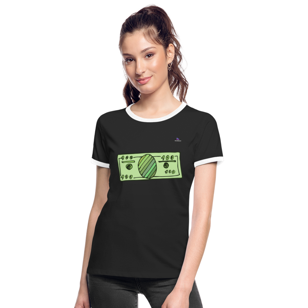 Camisa Money - negro/blanco