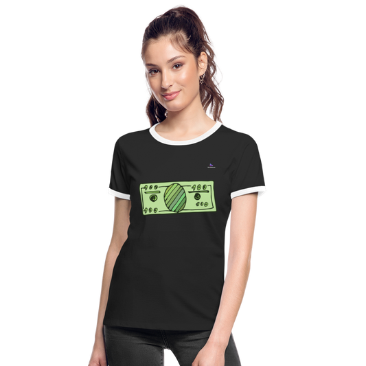 Camisa Money - negro/blanco