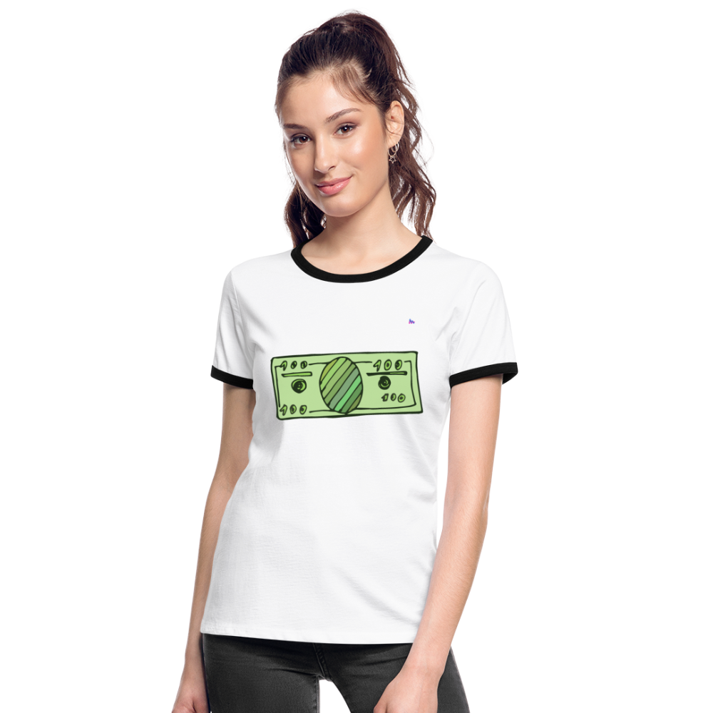 Camisa Money - blanca/negro