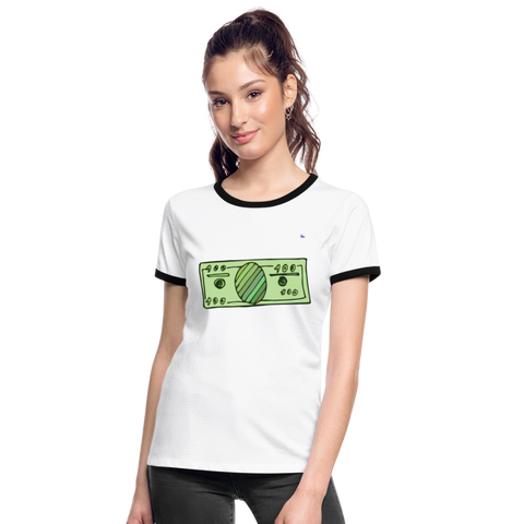 Camisa Money - blanca/negro