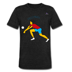 Camisa de Bella + Canvas "Volleyball" - negro jaspeado