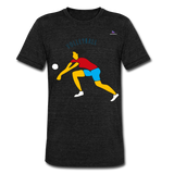 Camisa de Bella + Canvas "Volleyball" - negro jaspeado