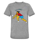 Camisa de Bella + Canvas "Volleyball" - gris jaspeado