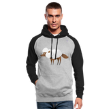 Sudadera con capucha Wolf - gris jaspeado/negro