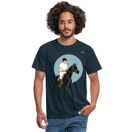 Camisa Horse - azul marino