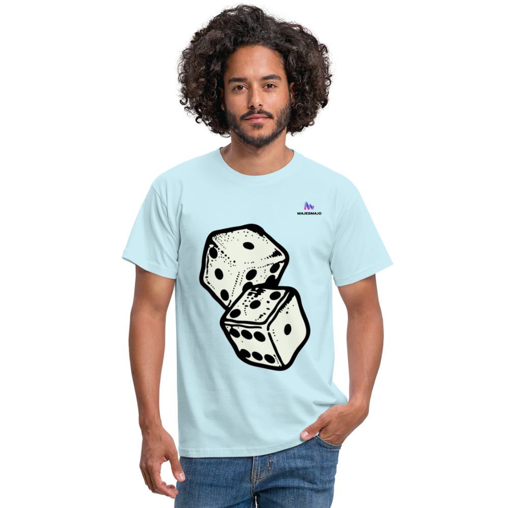 Camisa dados - celeste