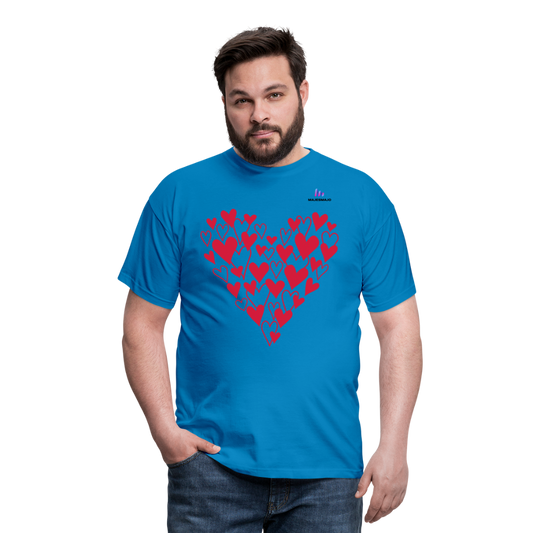 Camisa Corazones - azul intenso