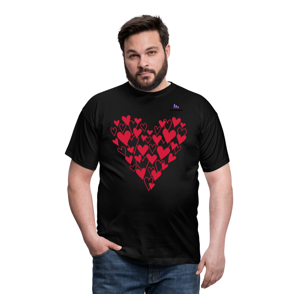 Camisa Corazones - negro