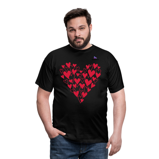 Camisa Corazones - negro