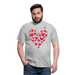 Camisa Corazones - gris jaspeado