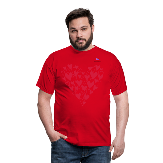 Camisa Corazones - rojo