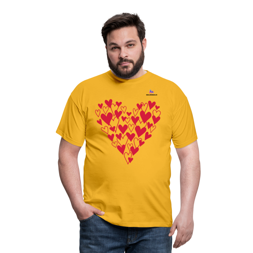 Camisa Corazones - amarillo