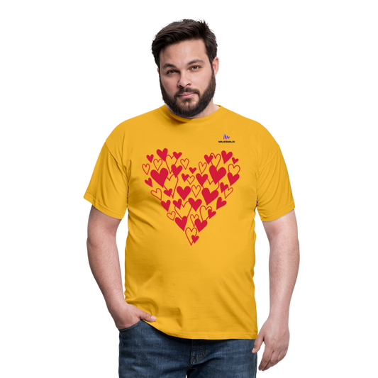 Camisa Corazones - amarillo
