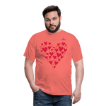 Camisa Corazones - coral