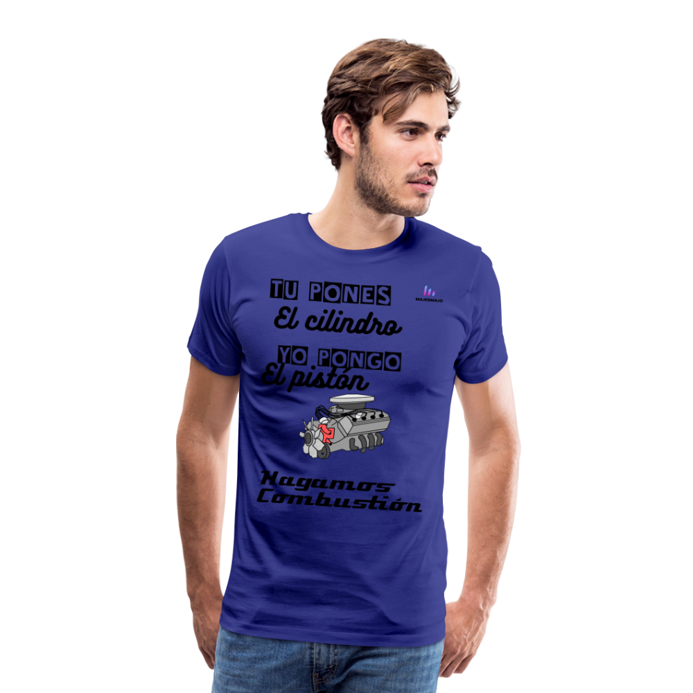 Camisa premium motor - azul real