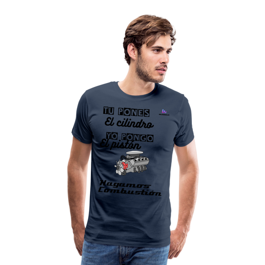 Camisa premium motor - azul marino