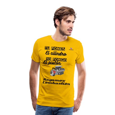 Camisa premium motor - amarillo sol