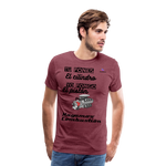 Camisa premium motor - rojo bordeaux salpicado