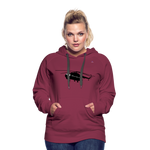 Sudadera con capucha "helicopter" - rojo bordeaux