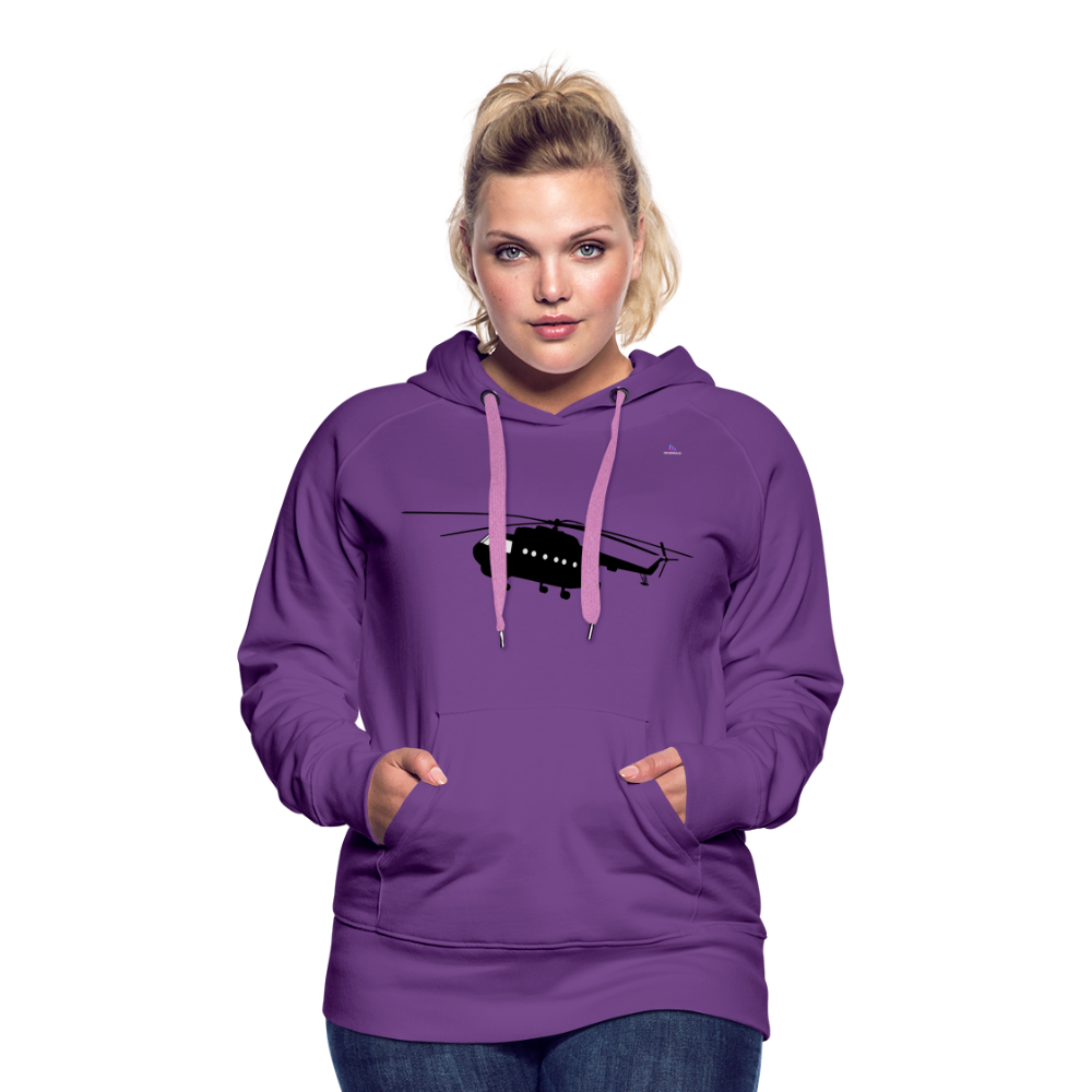 Sudadera con capucha "helicopter" - purple