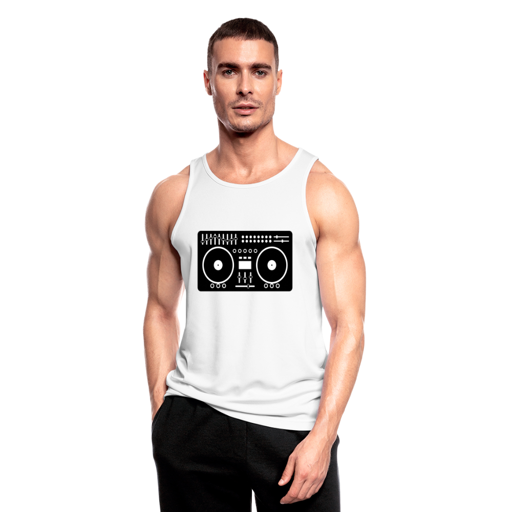 Tank top "DJ-Mixer" - blanco